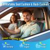 Lofty Aim Car Seat Cushion with Back Support Pillow, Driver Seat Cushion view 3
