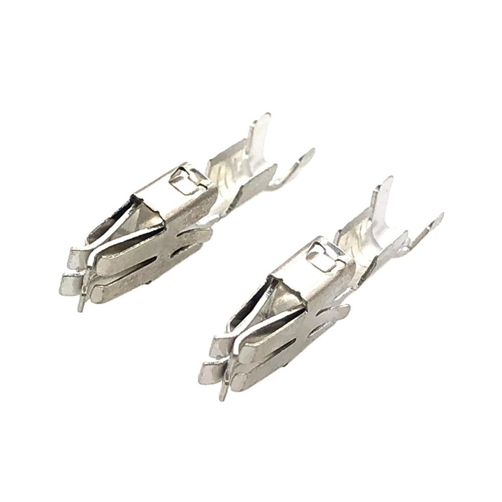 DLAHPJPT Automotive Electrical connectors 20 Pcs 6.3MM Series Automotive Car Splices Wire Terminal 926965-1 Non-Insulated Female Crimp Terminals DJ6218B-E6.3B G217(20 Pcs), Follow me cheaper
