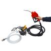 110v DC Electric Fuel Transfer Pump, Self-Priming Diesel Pump or Fuel Oil Pump w/Hoses & Nozzle Kit for Construction or Agricultural Machinery view 1