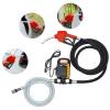 110v DC Electric Fuel Transfer Pump, Self-Priming Diesel Pump or Fuel Oil Pump w/Hoses & Nozzle Kit for Construction or Agricultural Machinery view 3