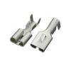 DLAHPJPT Automotive Electrical connectors 100 PCS 6.3 Series 0.4 Thic Brass Tinned Female Crimp Terminal Brass Wire Connector Fit Compatible Car Relay DJ623-E6.3A/B/C(100 PCS DJ623-E6.3A) view 1