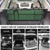 Honibaoto Car Trunk Organizer, Backseat Hanging Large Storage with Adjustable Straps,Waterproof PVC Collapsible Cargo Bag, Car Interior Accessories for Auto SUV MPV (Green) view 3