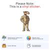 Funny Business Camel Sticker - Waterproof Vinyl Decal for Car Bumper, Laptop, Water Bottle, Wall, Door, and Window, Size - 6'' Longer Side view 2