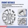 WolfX 16 Inch Hubcaps for Nissan Altima Sedan 2013-2018 view 4
