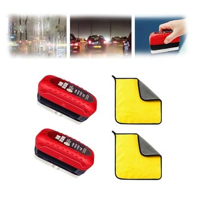 VIED Automotive Oil Film Cleaning Brush, Universal Glass Cleaning Wipe Board (2)