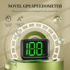 GPS Digital Speed Meter with MPH, Car Head Up Display for All Cars, USB Cable Plug & Play (X1-Green-New) view 4