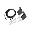 Partuto Windshield Washer Nozzle for Mercedes-Benz Sprinter Durable No.2E1955985 Windscreen Washer Sprayer Nozzle Black Front with Hose and Connectors 1 Set Replacement view 1