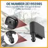 Partuto Windshield Washer Nozzle for Mercedes-Benz Sprinter Durable No.2E1955985 Windscreen Washer Sprayer Nozzle Black Front with Hose and Connectors 1 Set Replacement view 3