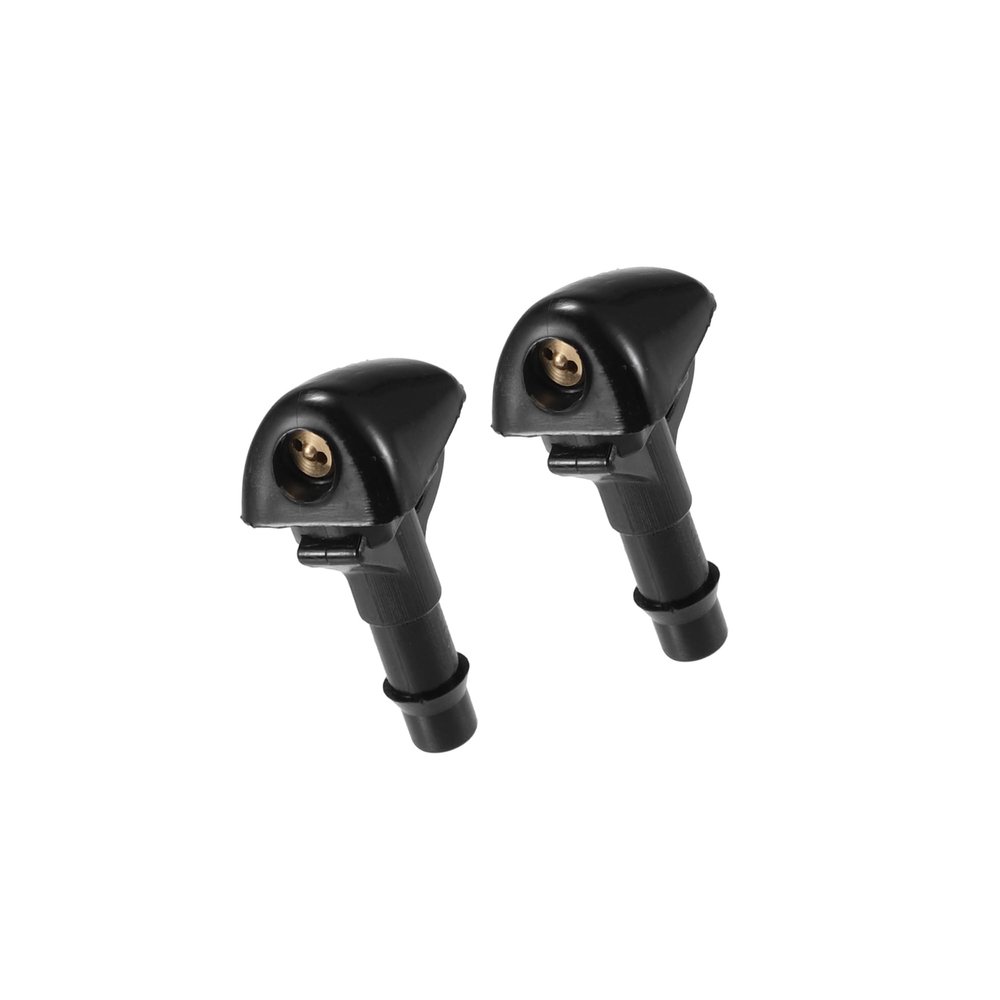 Partuto Windshield Wiper Washer Nozzle Spray Jet Fit for Nissan Frontier 2006-2013 - Pack of 2 Black Replacement
