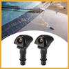 Partuto Windshield Wiper Washer Nozzle Spray Jet Fit for Nissan Frontier 2006-2013 - Pack of 2 Black Replacement view 3