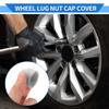 VekAuto 20pcs Wheel Lug Nut Bolt 30mm Rims Tire Nut Screws Dust Cap Cover Nut Protection Plastic Gray Exterior view 3