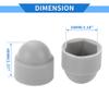 VekAuto 20pcs Wheel Lug Nut Bolt 30mm Rims Tire Nut Screws Dust Cap Cover Nut Protection Plastic Gray Exterior view 4