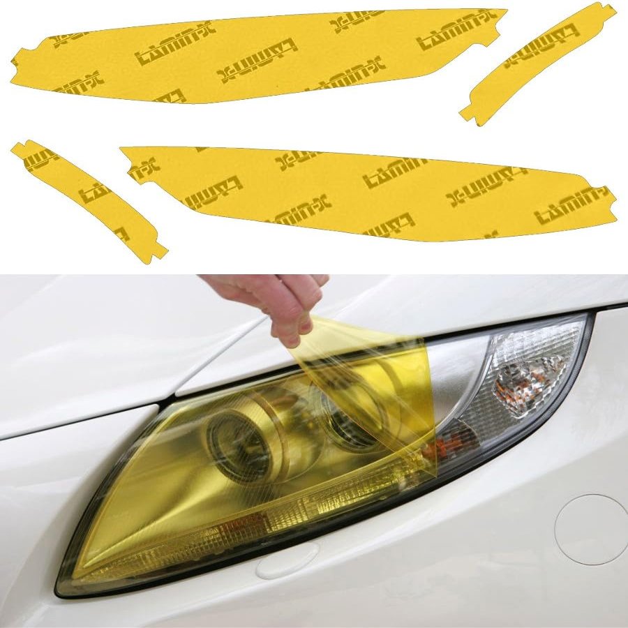 Lamin-x Custom Fit Yellow Headlight Covers for Chevy Camaro 2019 and up