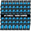 Fortress Car Interior Wipes (25 ct, Pack of 64) for Car Interior Cleaning, Dashboard, Seats, Detailing, and Steering Wheel [Travel Size] Skin-Safe Car Interior Cleaner Supplies view 1