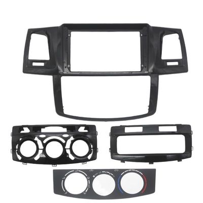 Sound-way - Single DIN Car Radio Frame Installatio 9 Inch Android Car Radio Frame Kit/Fit For TOYOTA Fortuner Hilux SW4 2005-2015 Auto Stereo Center Console Holder Fascia Trim Bezel Car Front Side Ai