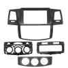 Sound-way - Single DIN Car Radio Frame Installatio 9 Inch Android Car Radio Frame Kit/Fit For TOYOTA Fortuner Hilux SW4 2005-2015 Auto Stereo Center Console Holder Fascia Trim Bezel Car Front Side Ai view 1