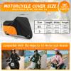 Tokept Scooter Cover, Waterproof Outdoor Moped & Vespa Cover, Orange view 2