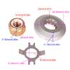 SouthMarine Boat Engine 73345 92647M 73345A1 18-4233 Thrust Washer, 76281 Tab Washer, 69578Q1 18-3704 Propeller Nut for Mercury 25HP 30HP 35HP 40HP 45HP 50HP 60HP 70HP Outboard Motor Prop Shaft view 3