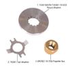SouthMarine Boat Engine 73345 92647M 73345A1 18-4233 Thrust Washer, 76281 Tab Washer, 69578Q1 18-3704 Propeller Nut for Mercury 25HP 30HP 35HP 40HP 45HP 50HP 60HP 70HP Outboard Motor Prop Shaft view 4