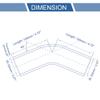 X AUTOHAUX 1 Pcs 83mm/3.27" ID 120mm/4.72" Length 45 Degrees Red Car Silicone Hose Coolant Hose Universal view 3