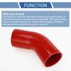 X AUTOHAUX 1 Pcs 83mm/3.27" ID 120mm/4.72" Length 45 Degrees Red Car Silicone Hose Coolant Hose Universal view 4