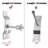 Arilaca Trailer Spare Tire Mount for Utility Trailer Accessories, Silver Steel Wall Mount, Max Load 150 lbs view 3