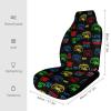 OXJOIIS Seat Covers for Cars Cool Video Game Weapon Funny Gamer Fire Pattern Car Seat Covers for Front Seats, Automotive Interior Covers for Car Truck SUV view 2