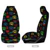 OXJOIIS Seat Covers for Cars Cool Video Game Weapon Funny Gamer Fire Pattern Car Seat Covers for Front Seats, Automotive Interior Covers for Car Truck SUV view 3