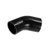 INFINAUTO 45 Degree 3.0 Inch to 3.5 Inch ID 4Ply Car Elbow Reducer Silicone Hose Coupler Intercooler Tube Intake Piping Black 76-89mm Stylish Design view 1