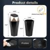x xotic tech Car Trash Can with Lid, Leakproof Diamond Design Mini Garbage Bin, Portable Auto Rubbish Dustbin Accessories for Automotive Car, Home, Office, Kitchen, Bedroom (Gold) view 3