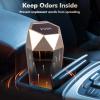 x xotic tech Car Trash Can with Lid, Leakproof Diamond Design Mini Garbage Bin, Portable Auto Rubbish Dustbin Accessories for Automotive Car, Home, Office, Kitchen, Bedroom (Gold) view 4