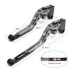QUNMDYM for Hon&da CRF250L CRF300L 2021 2022 2023 CRF 250 300 L Motorcycle Grips Handle Handlebar CNC Aluminum Adjustable Brake Clutch Levers Lever(Black) view 2