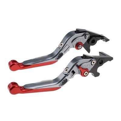 QUNMDYM for Suzuki DL650 V-Strom 2011-2021 2022 2023 Motorcycle CNC Brake Clutch Levers Adjustable Folding Extendable Lever(Red)