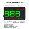 MAIMEIMI Windshield Heads Up Display for Cars GPS Speedometer for Car Digital Speedometer MPH 3.5" HUD Projector Display with Compass, Overspeed Alarm for 5V Vehicles view 2