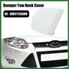 Motoforti Car Front Bumper Tow Hook Cover BM5117A989 for Ford Focus MK3 2012 2013 2014 Tow Hook Eye Lid Cover Trailer Cap White Long-Lasting view 2