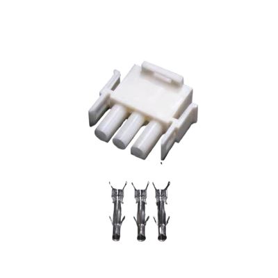 DLAHPJPT Automotive Electrical connectors 1 Set 3 Pin TE Automobile Elevator Connector Socket 6.3MM Male Female Pitch to Pl*/UG Air Docking 63080 6358 350766-1(Follow me Cheaper,1 Set)