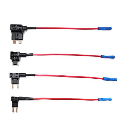 DLAHPJPT Automotive Electrical connectors 1 Piece 12V Mi/*ni Small Middle M2 Size Connector Car Fuse Holder Add-a-Circuit TAP Adapter Mi*/cro Mi*/ni Standard ATM Bla/*de Fuse(2.8-F,1 Pc)