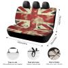 NWTRJ Vintage Union Jack British Flag Car Back Seat Covers Soft Waterproof Cars Rear Bench Cushion Covers Dust and Scratch Proof Auto Backrest Protector Cover Universal Fit Most Trucks SUV Van view 2