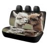 NWTRJ Funny Alpaca Car Back Seat Covers Soft Waterproof Cars Rear Bench Cushion Covers Dust and Scratch Proof Auto Backrest Protector Cover Universal Fit Most Trucks SUV Van view 1