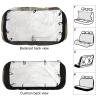 NWTRJ Funny Alpaca Car Back Seat Covers Soft Waterproof Cars Rear Bench Cushion Covers Dust and Scratch Proof Auto Backrest Protector Cover Universal Fit Most Trucks SUV Van view 3