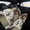 NWTRJ Funny Alpaca Car Back Seat Covers Soft Waterproof Cars Rear Bench Cushion Covers Dust and Scratch Proof Auto Backrest Protector Cover Universal Fit Most Trucks SUV Van view 4