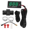 Motorcycle Water Temperature Gauge, DC12V LCD Display Water Temperature Meter Easy to Install Accurate for Modifiion (Green),Thermometer view 1