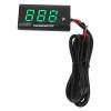 Motorcycle Water Temperature Gauge, DC12V LCD Display Water Temperature Meter Easy to Install Accurate for Modifiion (Green),Thermometer view 4