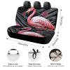 NWTRJ Flamingo Car Back Seat Covers Soft Waterproof Cars Rear Bench Cushion Covers Dust and Scratch Proof Auto Backrest Protector Cover Universal Fit Most Trucks SUV Van view 2