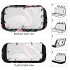 NWTRJ Flamingo Car Back Seat Covers Soft Waterproof Cars Rear Bench Cushion Covers Dust and Scratch Proof Auto Backrest Protector Cover Universal Fit Most Trucks SUV Van view 3