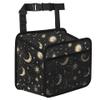YLYNIU Car Backseat Organizer, PU Leather Back of Seat Car Hanging Organizer with Pockets Leakproof Car Garbage Bag Hanging Car Seat Storage Box Travel Accessories Foldable (Moon & Stars Black) view 1