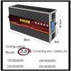 Pure sine Wave Power Inverter 3000W 4000W 5000W 6000W DC 12V/24V/48V/60V/72V to AC 110V 220V LCD Display Converter,AC Outlets,Dual Cooling Fans, for RV Truck Car(6000W,72Vto220V) view 2
