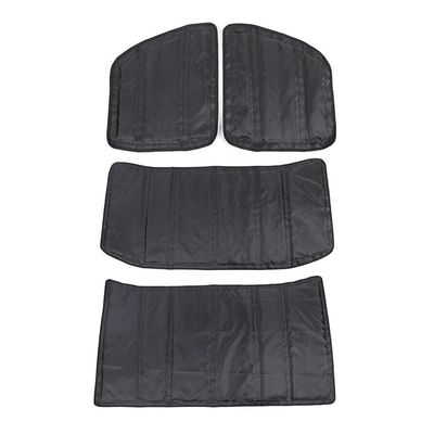 KQXAXSX Headliner Roof Heat Insulation Sound Cotton Black 4pcs Left Right Front Rear Upper Lower for Jeep for Wrangler 2018-2023 Keep Interior Temperatures Down in the Summer-in Summer
