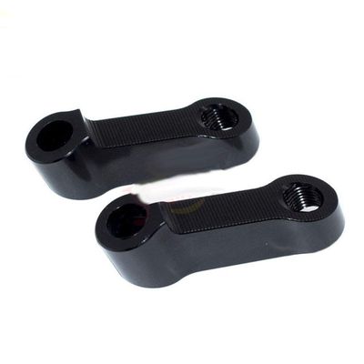 Motorcycle Accessories Motorcycle CNC Rear View Mirror Extender Adapter Spacer Extension Compatible with BMW F700GS F800R F650GS F750GS R Nine T R1200GS(Black)