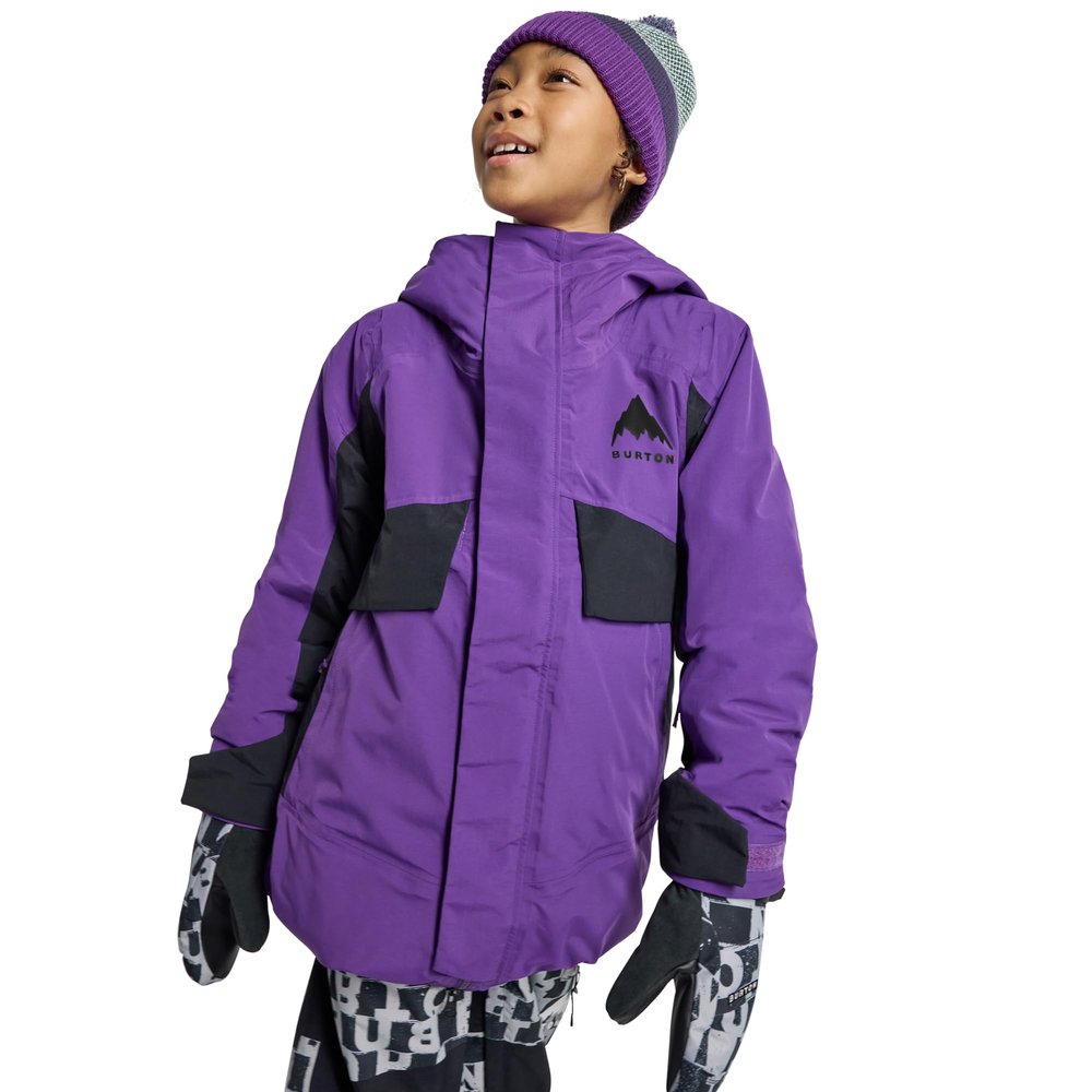 Burton Kids' Ascutney 2L Insulated Jacket Imperial Purple/True Black, XS